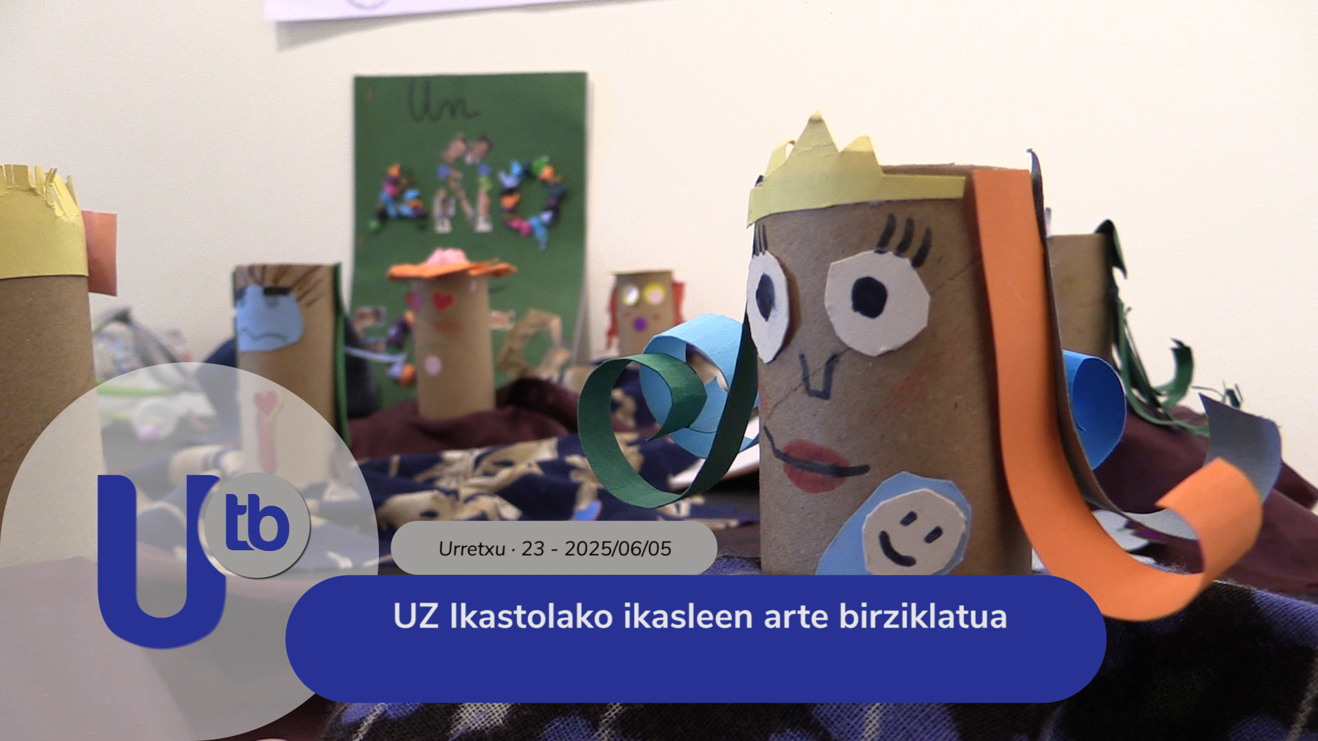 Arte reciclado de alumnos de UZ Ikastola / UZ Ikastolako ikasleen arte birziklatua