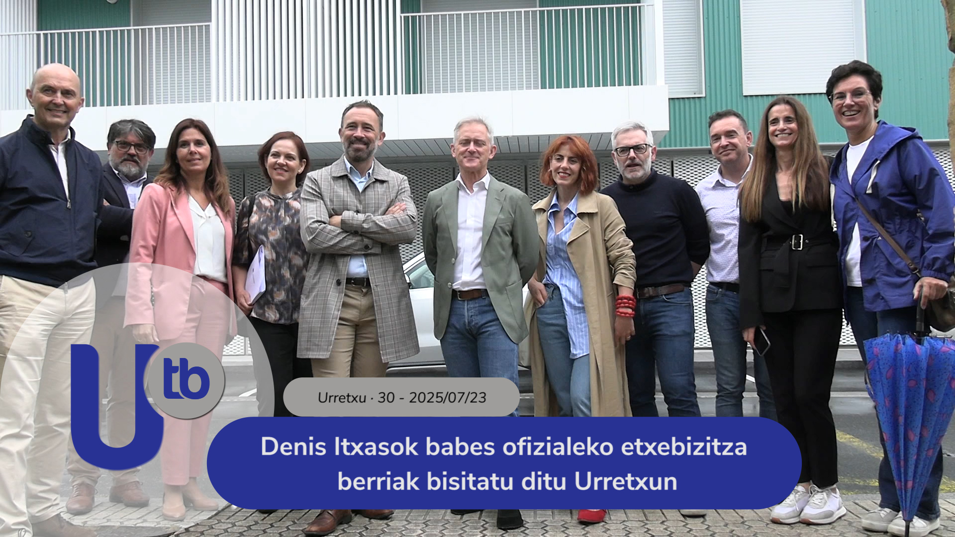 Denis Itxaso visita las nuevas VPO de Urretxu / Denis Itxasok babes ofizialeko etxebizitza berriak bisitatu ditu Urretxun