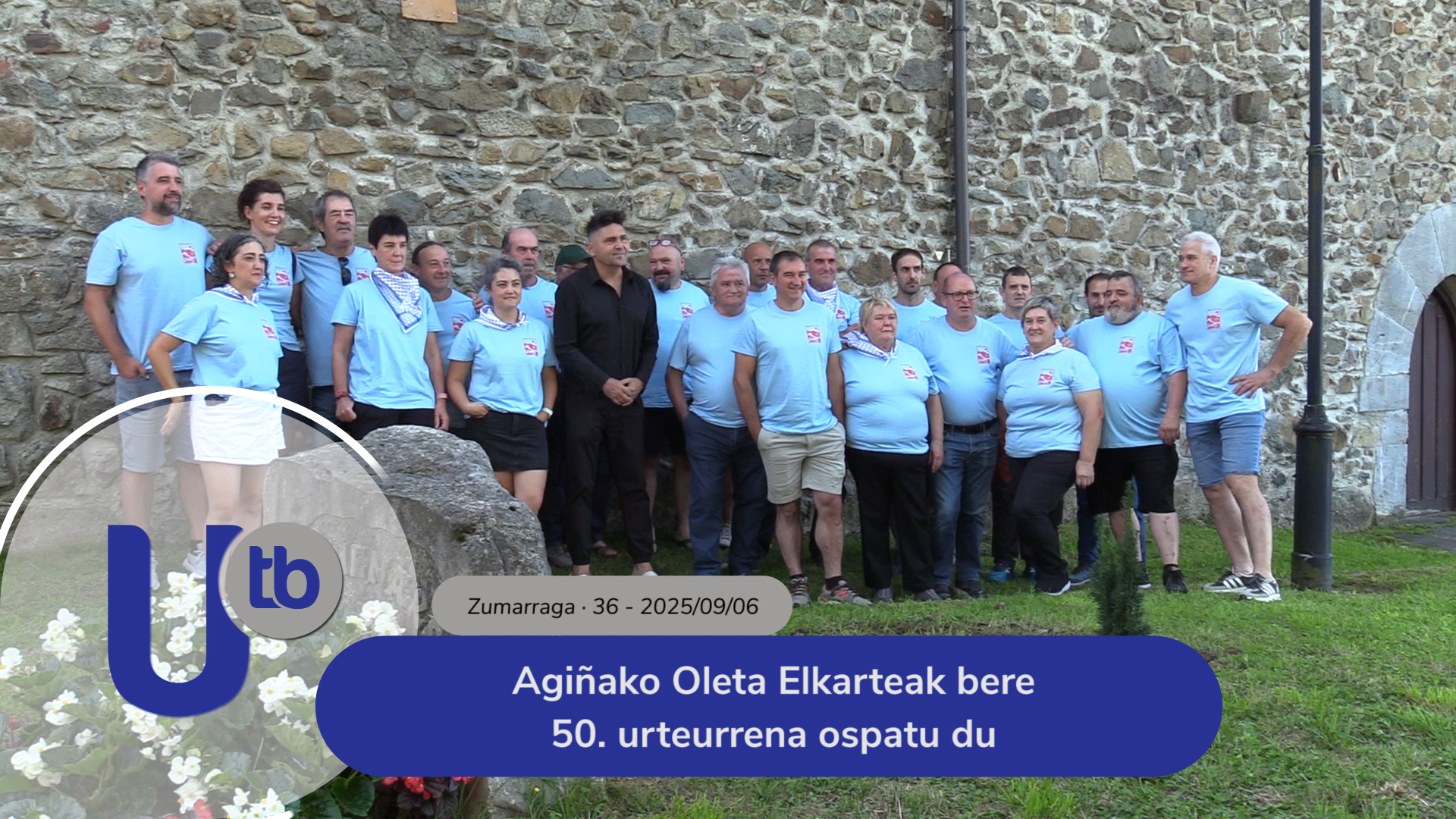La Sociedad Oleta de Agiña celebra su 50 aniversario / Agiñako Oleta Elkarteak bere 50. urteurrena ospatu du