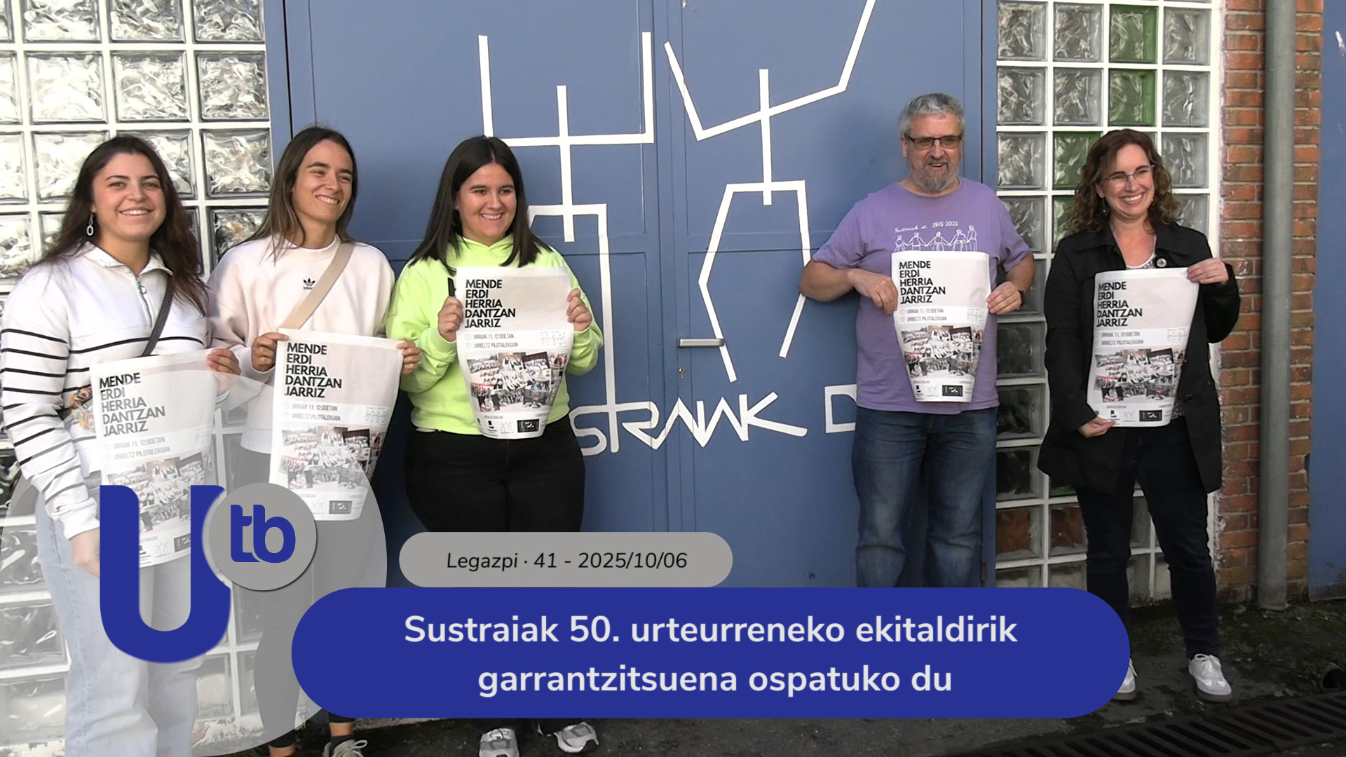 Sustraiak celebra el acto más importante de su 50 aniversario / Sustraiak 50. urteurreneko ekitaldirik garrantzitsuena ospatuko du