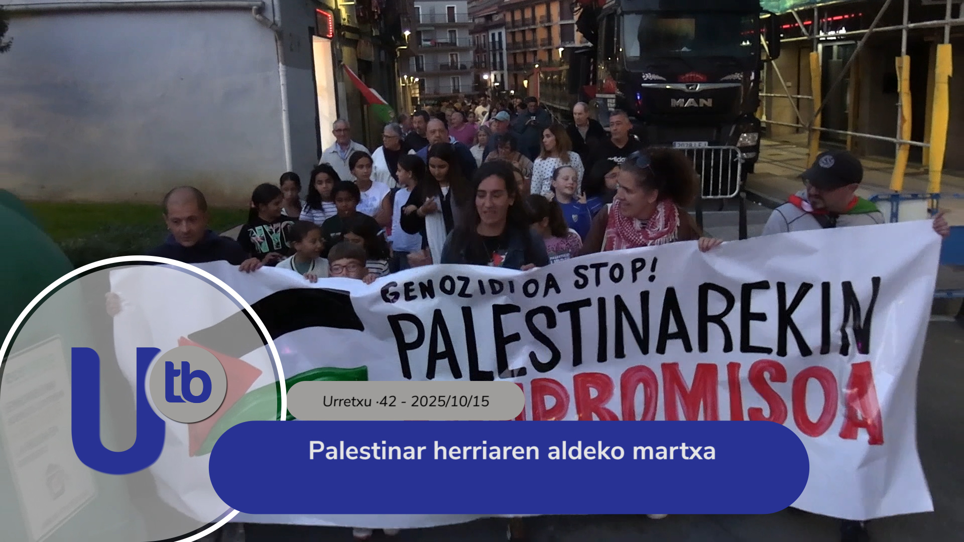 Marcha en apoyo del pueblo palestino / Palestinar herriaren aldeko martxa