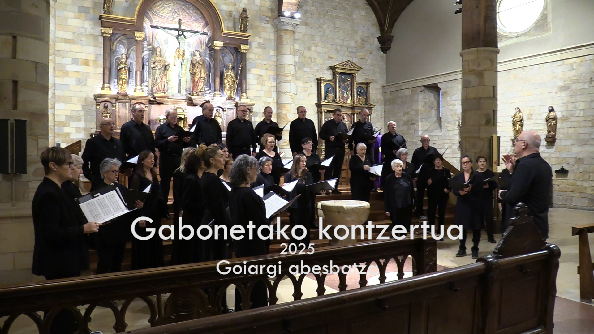 Concierto de Navidad de el coro Goiargi /Goiargi abesbatzaren Gabonetako kontzertua
