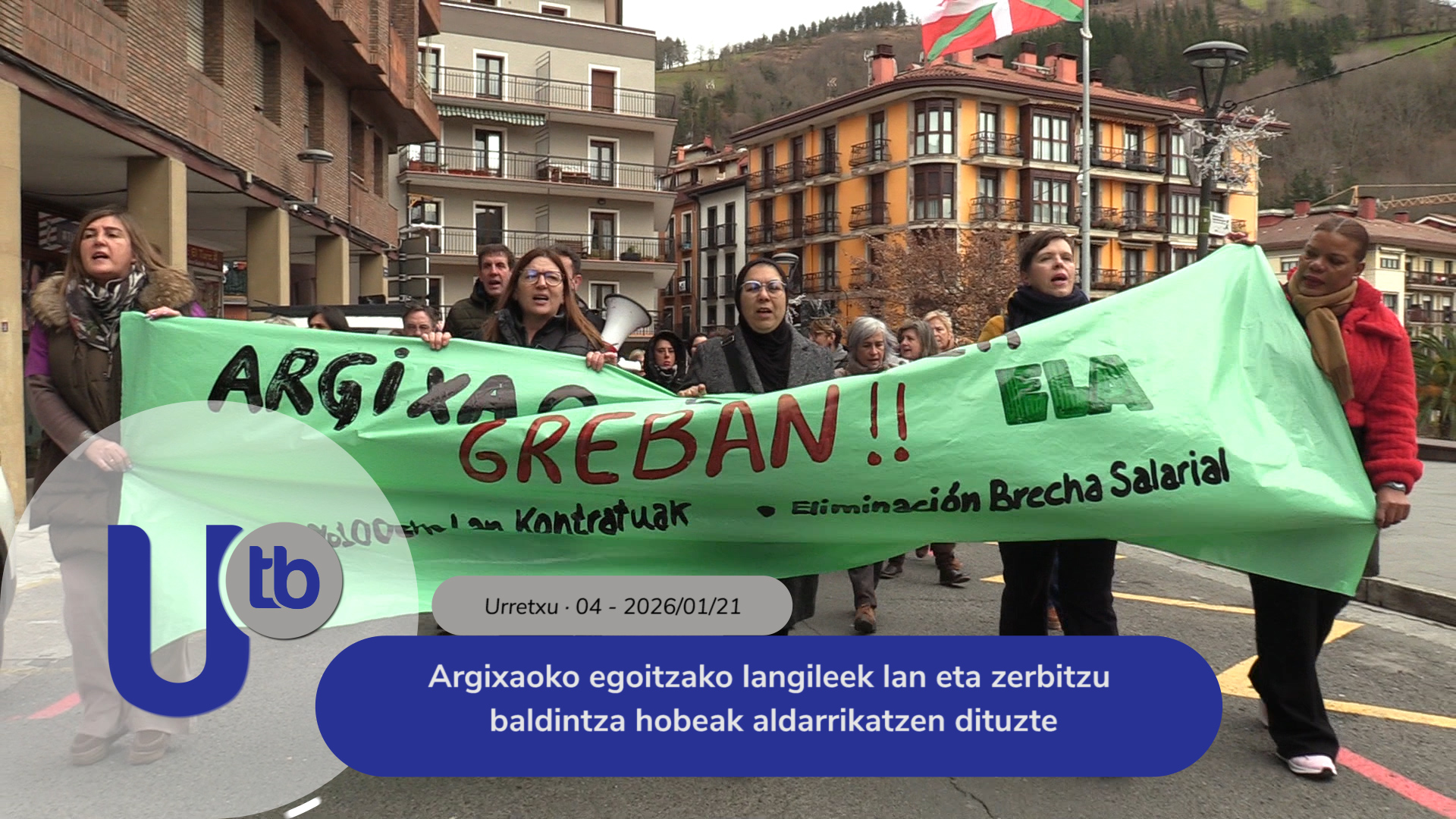 Los trabajadores de la residencia de Argixao reivindican mejores condiciones laborales y de servicio / Argixaoko egoitzako langileek lan eta zerbitzu baldintza hobeak aldarrikatzen dituzte