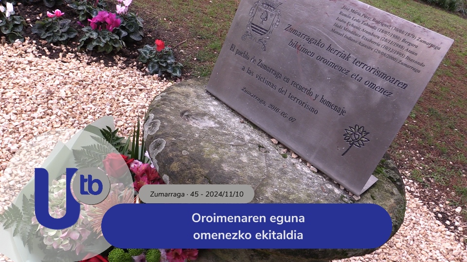 Acto homenaje día de la memoria / Oroimenaren eguna omenezko ekitaldia