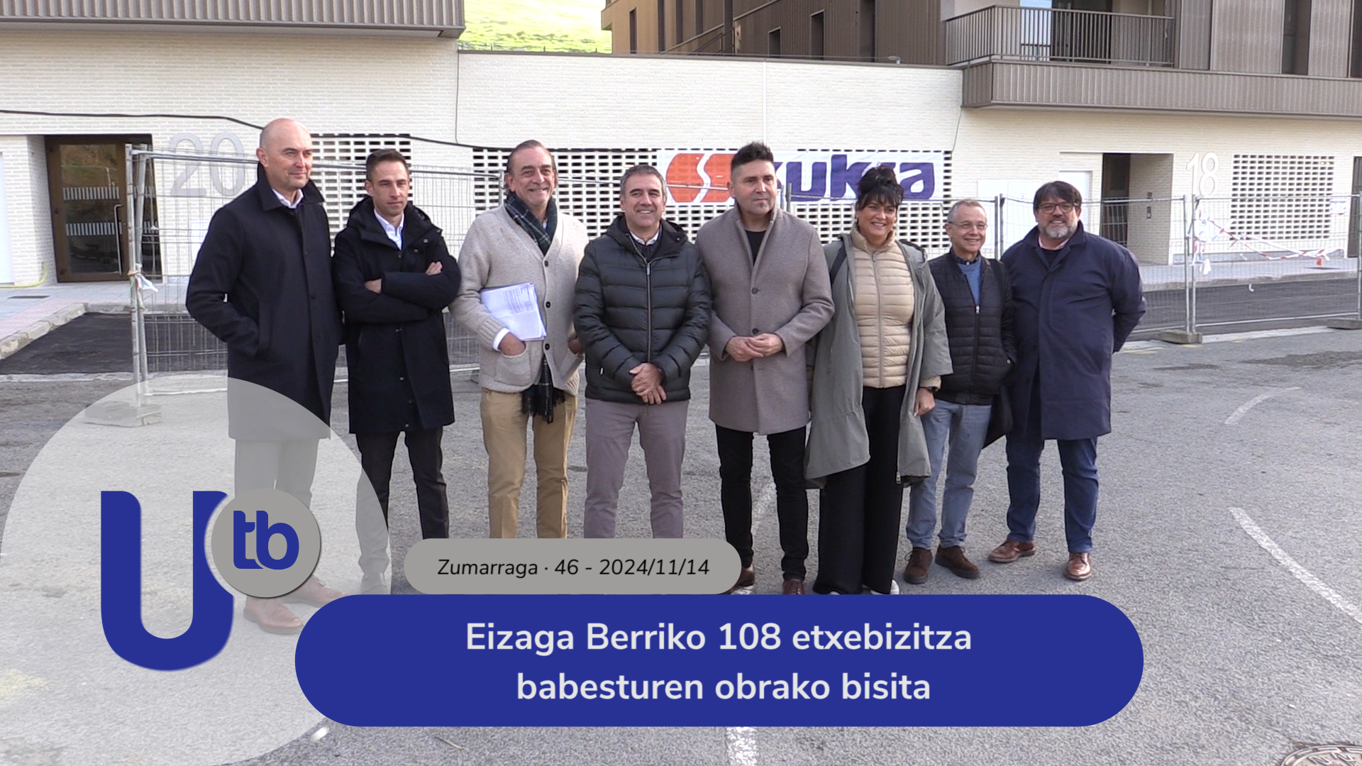 Visita de obra de 108 viviendas protegidas de Eizaga Berri / Eizaga Berriko 108 etxebizitza babesturen obrako bisita